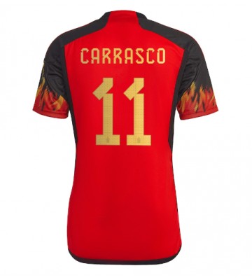 Belgium Yannick Carrasco #11 Replica Home Stadium Shirt World Cup 2022 Short Sleeve